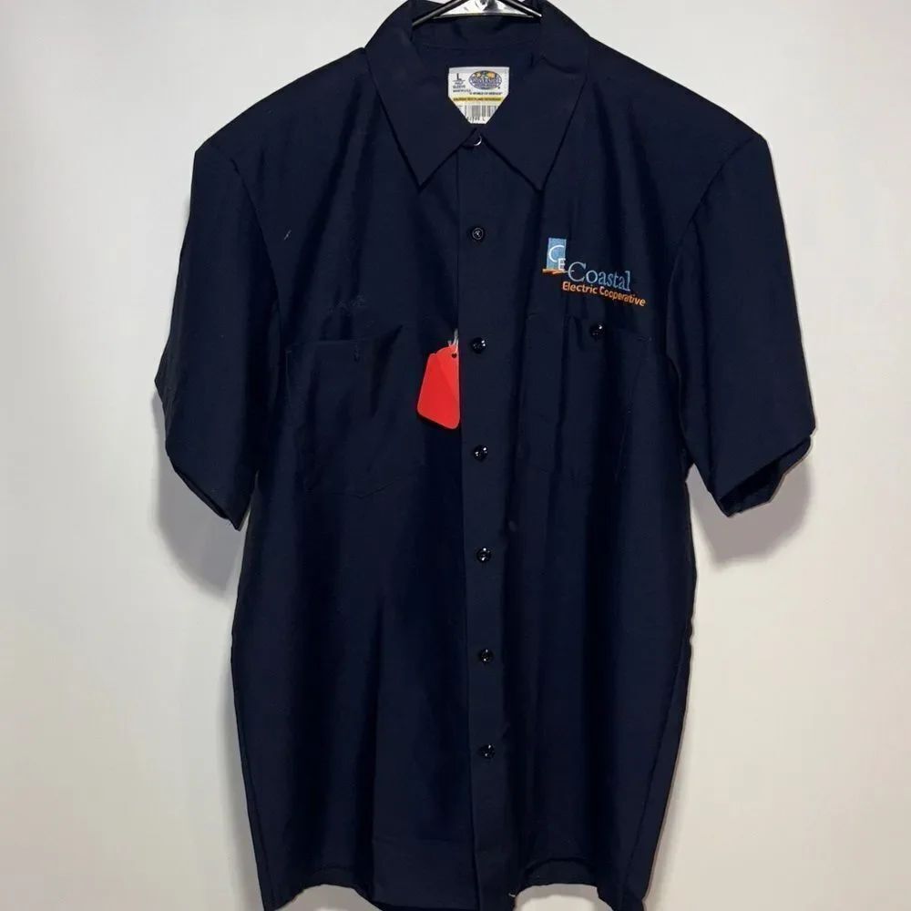 Navy Men's Button Down Shirt